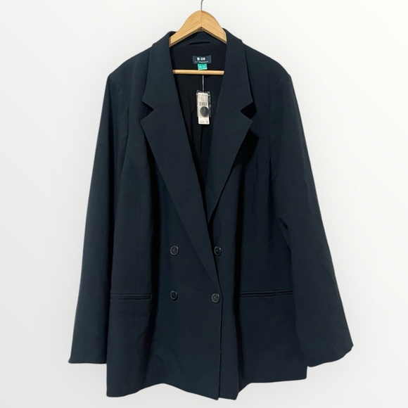 Anthropologie Jackets & Blazers - NWT Anthropologie Maeve Double-Breasted Blazer 26W Black